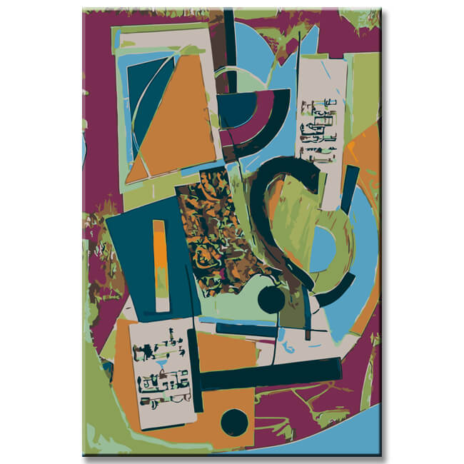 Painting by Numbers Abstract Chaos II