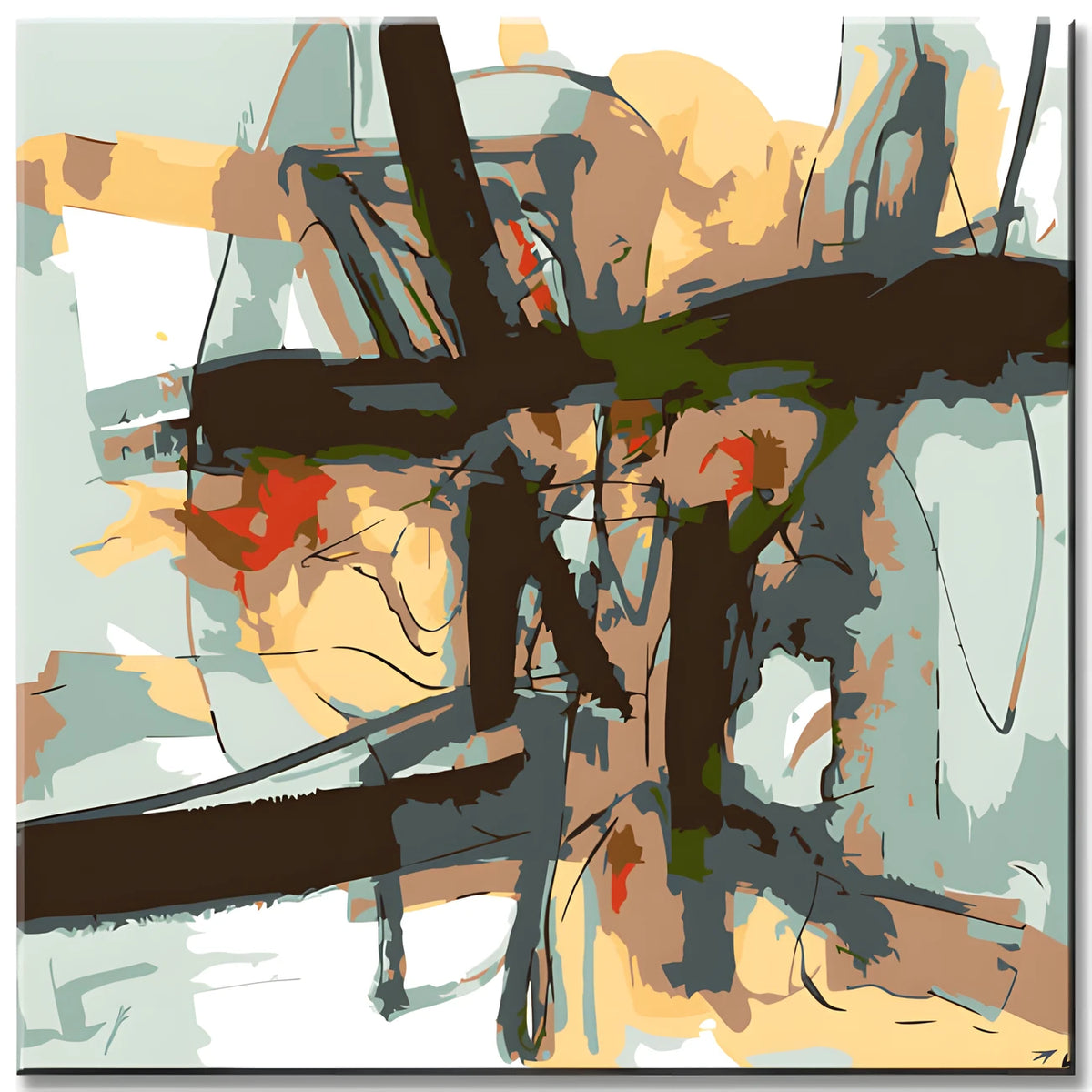 Painting by Numbers Abstract Morning Blossoms II