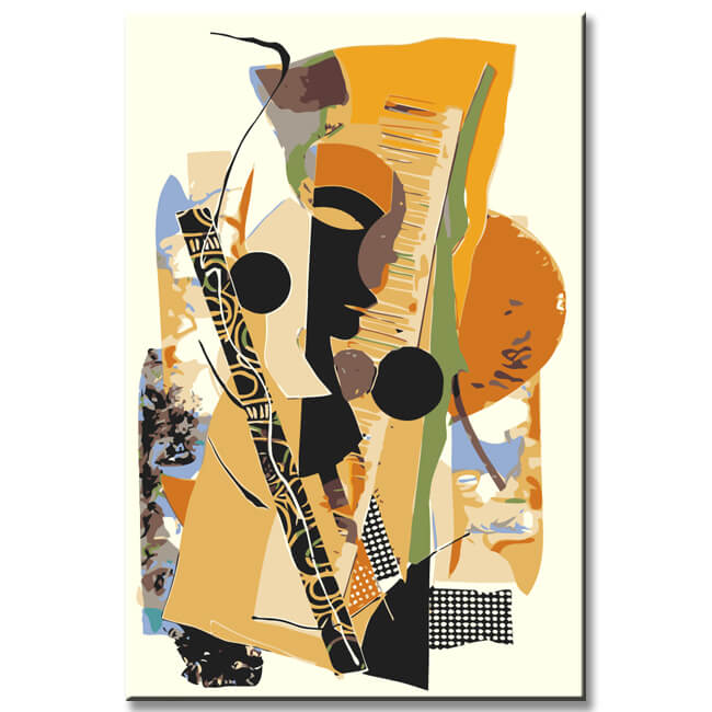 Painting by Numbers Abstract Photo Collages IV