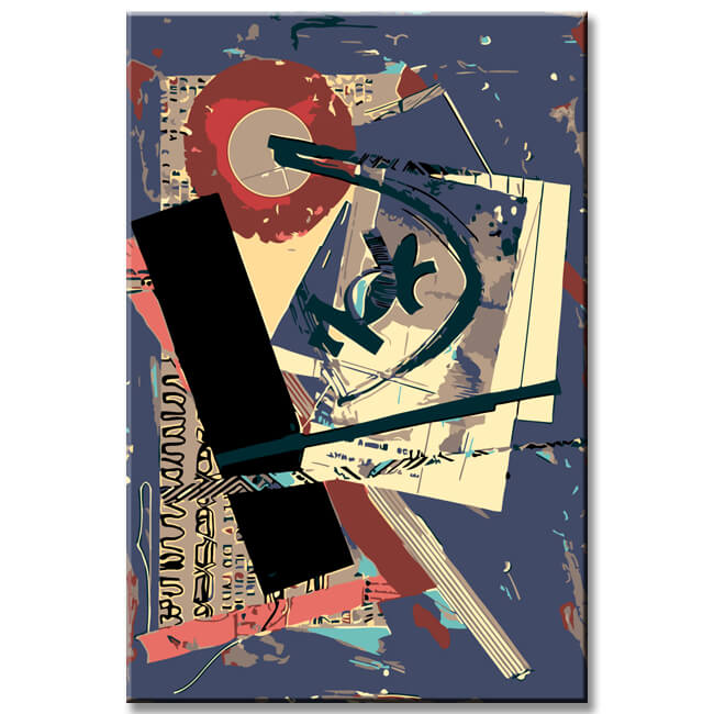 Painting by Numbers Abstract Photo Collages VI