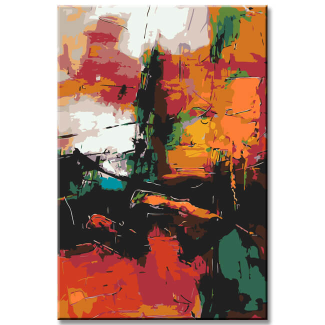 Painting by Numbers Abstract Summer Night I