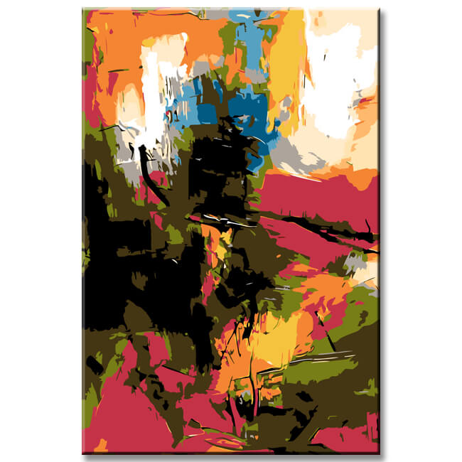 Painting by Numbers Abstract Summer Night II