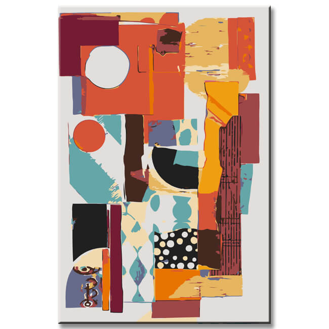 Painting by Numbers Abstract Color Design I