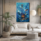 Painting by Numbers Abstract Blue Flames II