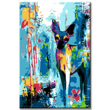 Painting by Numbers Abstract Colorful Deer I