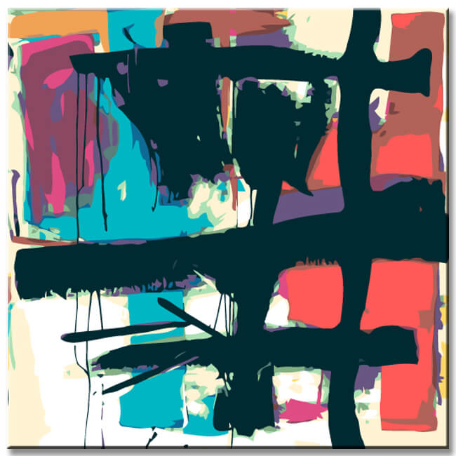 Painting by Numbers Abstraction I