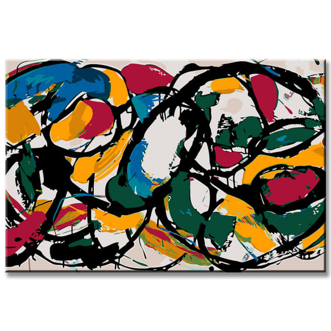 Painting by Numbers Abstract Crush I