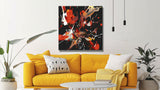 Painting by Numbers Abstract Red Color Explosion I