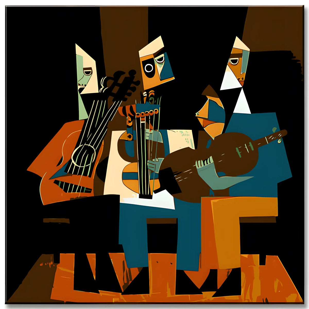 Painting by Numbers 3 Musicians