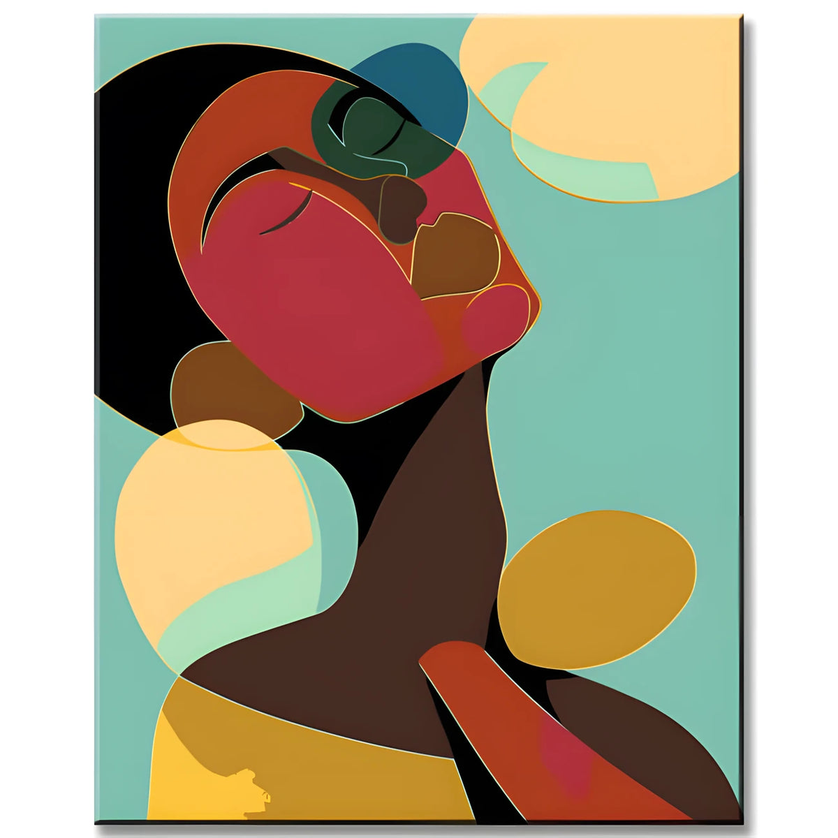 Abstract Art Head Paint by Numbers High