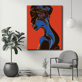 Painting by Numbers Abstract Sapphire Face