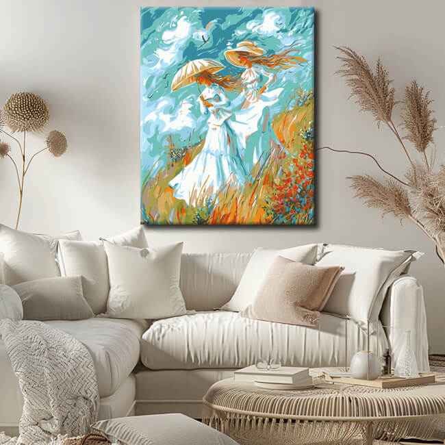 Painting by Numbers Monet Windy Day