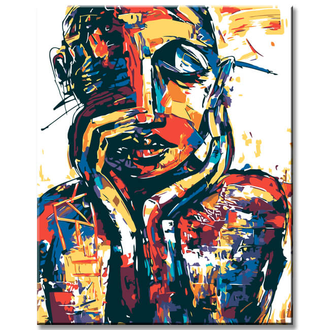 Painting by Numbers Abstract Colors of The Heart