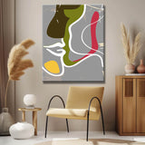 Painting by Numbers Abstract Colored Faces