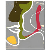 Painting by Numbers Abstract Colored Faces