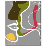 Painting by Numbers Abstract Colored Faces