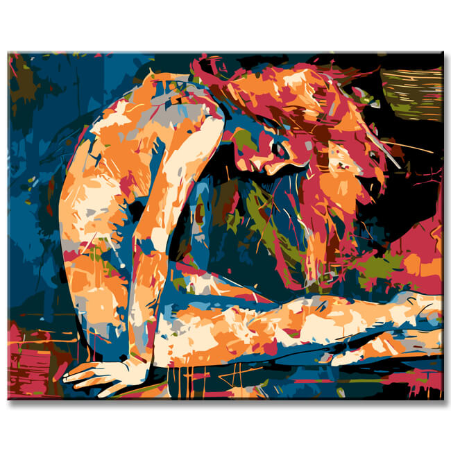 Painting by Numbers Abstract Isolated Embers I