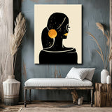 Painting by Numbers Abstract Black Hair