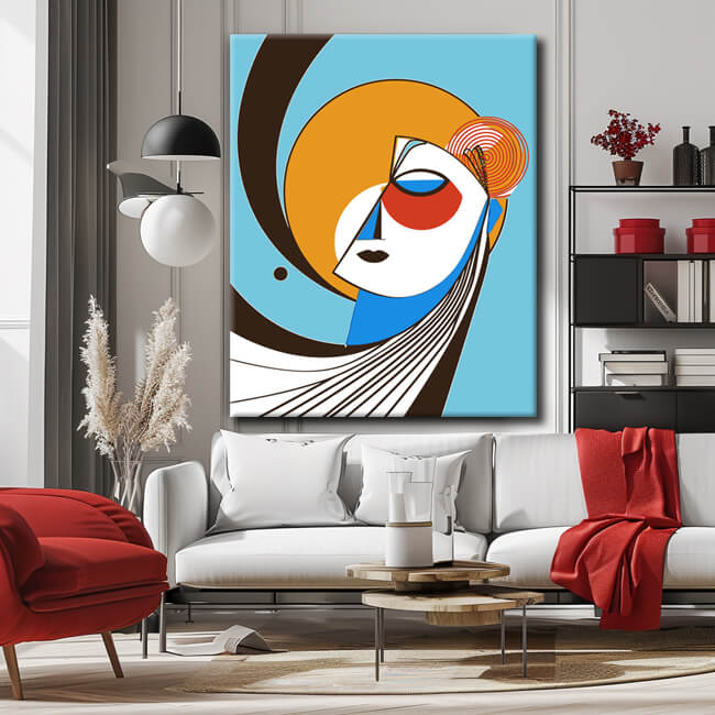 Painting by Numbers Geometry Lady