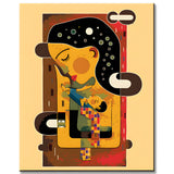 Painting by Numbers Abstract The Next Kiss