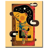 Painting by Numbers Abstract The Next Kiss