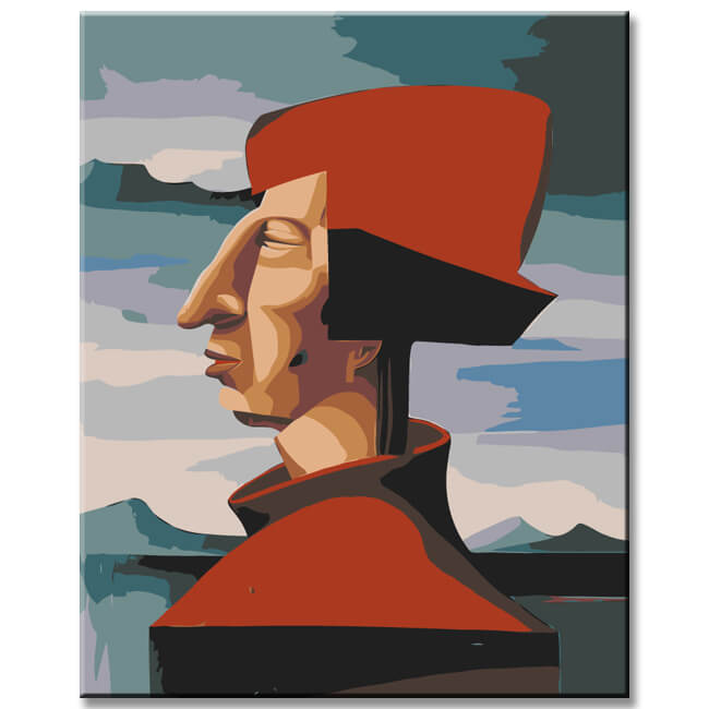 Painting by numbers painter portrait Piero Della Francesca