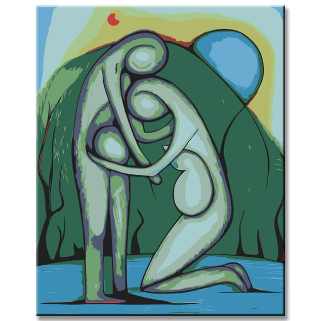 Painting by Numbers Adam and Eve