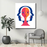 Painting by Numbers Twin Portrait