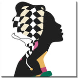 Painting by Numbers Abstract Woman Silhouette