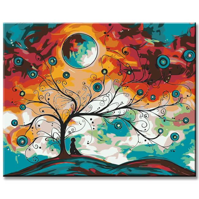 Painting by numbers tree of life dreams