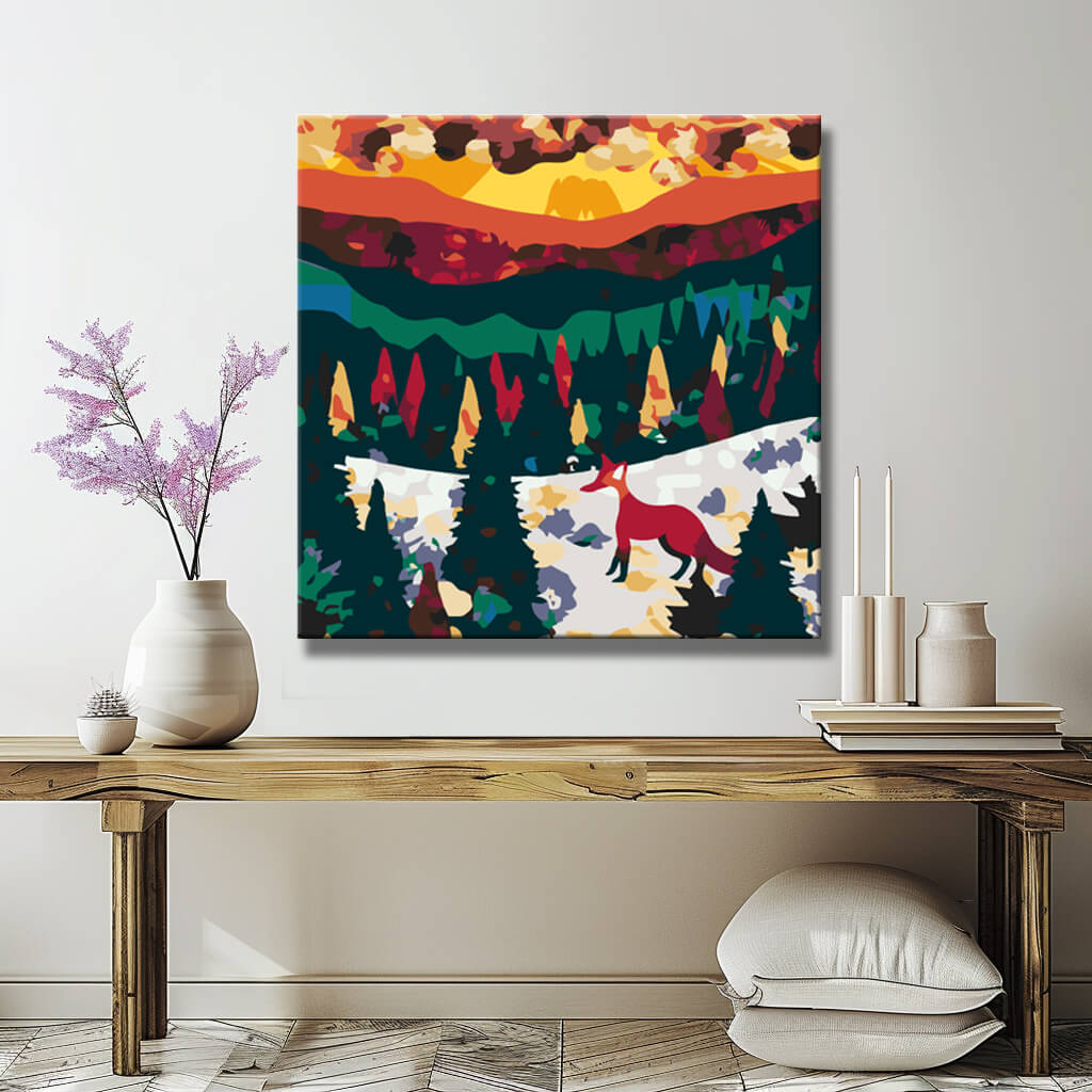 Painting by Numbers Amber Fox