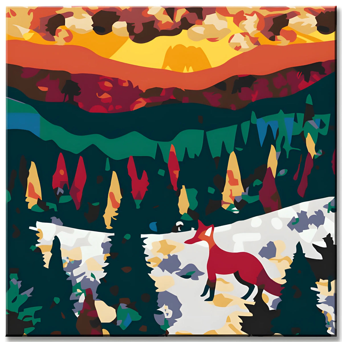 Painting by Numbers Amber Fox