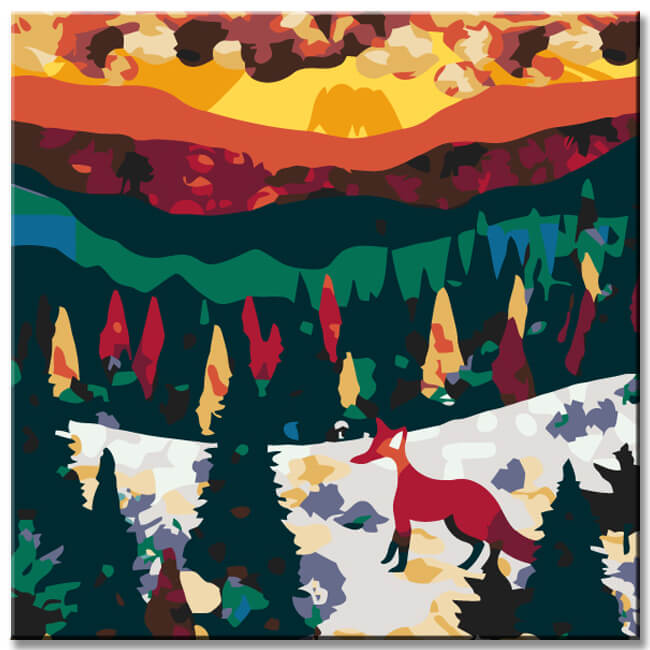 Painting by Numbers Amber Fox