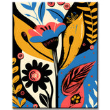 Painting by Numbers Abstract Cuts of Flowers