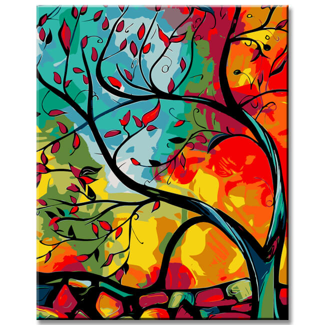 Painting by numbers Calm in the wind