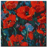 Painting by Numbers Hot Red Corn Poppy