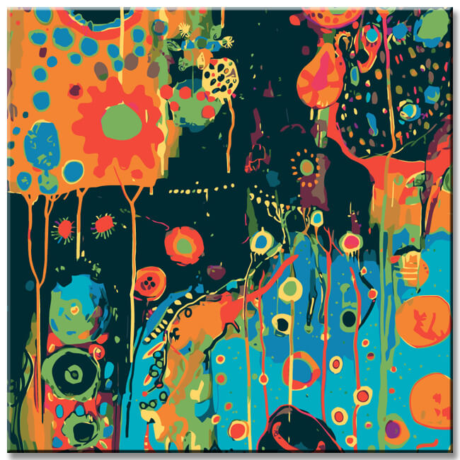 Painting by Numbers in The forest