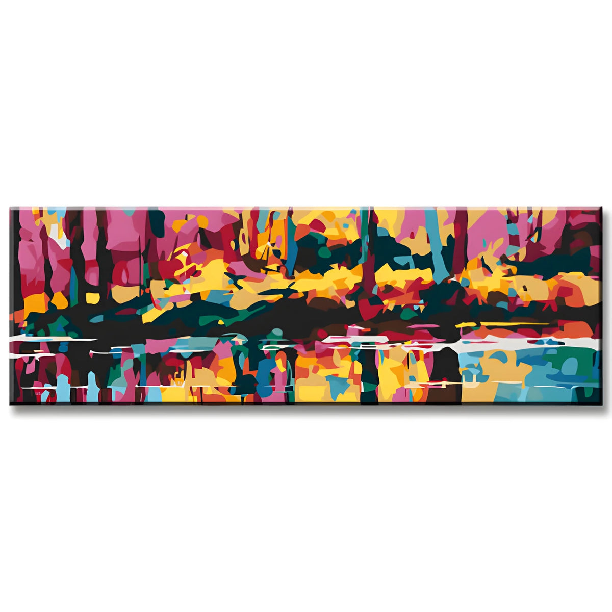 Paint by Numbers Abstract Colorful Forest Art