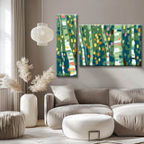 Painting by Numbers Birch forest - 2-Panel