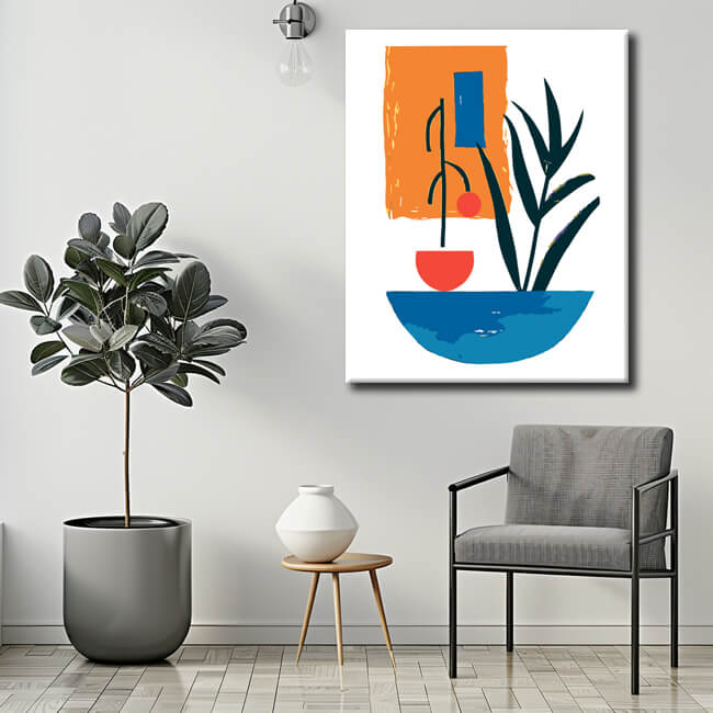 Painting by numbers Fürhling in Mykonos