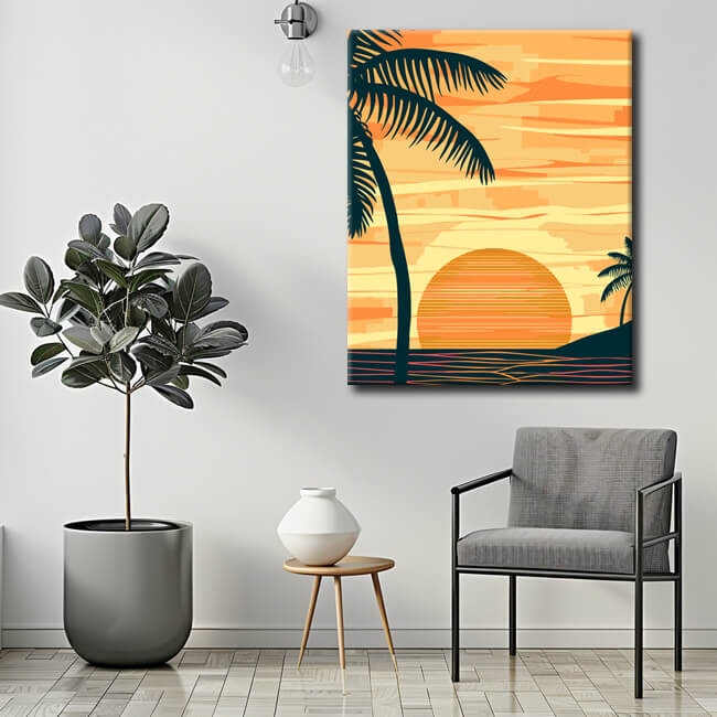 Painting by Numbers Golden Sunset