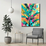 Painting by Numbers Pink Summer and Banana Leaves