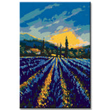 Paint by Numbers Lavender Flower Field in Provence France