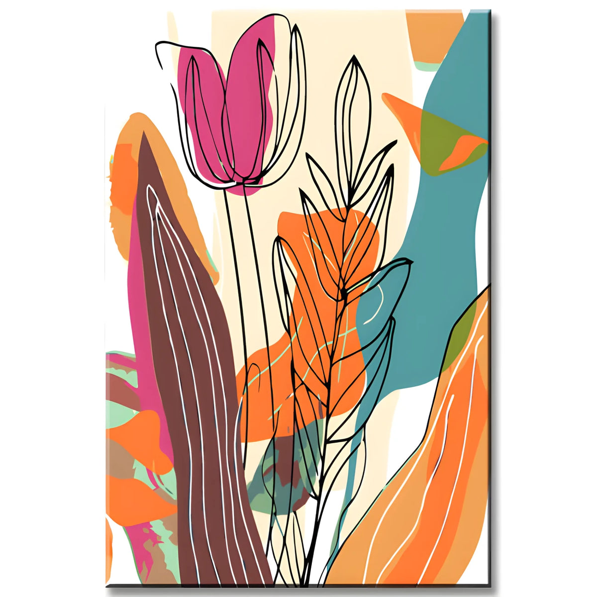 Paint by Numbers Free Art Painting Abstract Bio-Garden