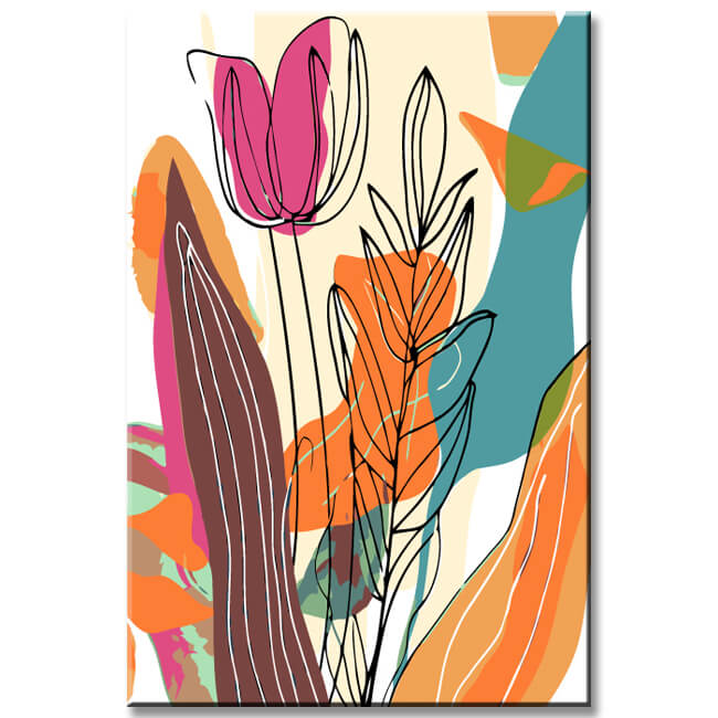 Paint by numbers organic garden