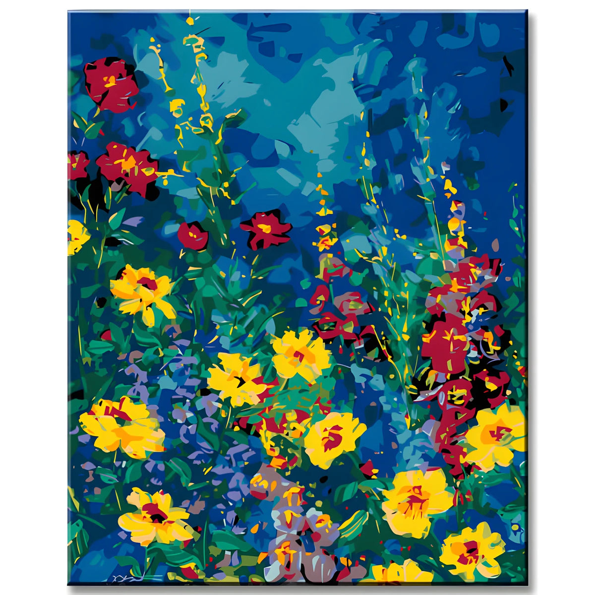 Paint by Numbers Evening Flower Garden