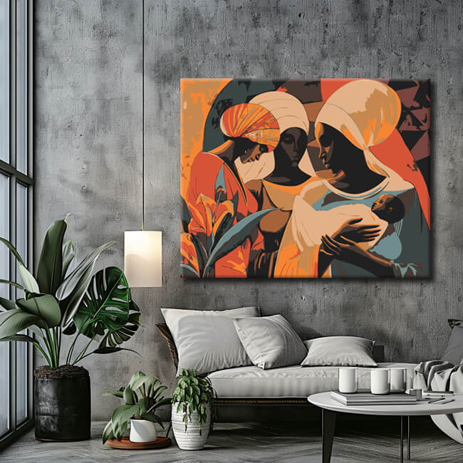Painting by Numbers African Women