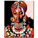 Paint by Numbers Kenya Art Portrait