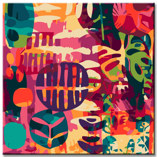 Painting by Numbers African Abstract Art