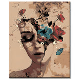 Paint by Numbers Abstract Art Broken Beauty